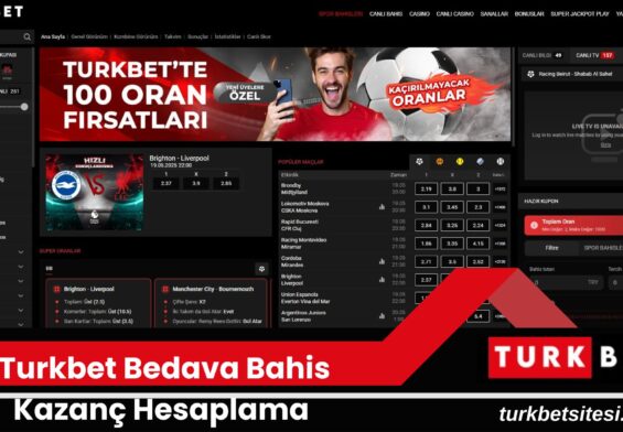 Turkbet Bedava Bahis Kazanç Hesaplama
