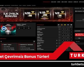 Turkbet Çevrimsiz Bonus Türleri